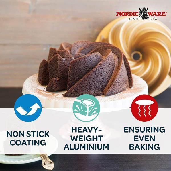 ★NORDIC WARE チョコレートバーパン　 ノルディックウェア プラチナムコレクション アニバーサリー バントパン 8.6×8.6×3.3Inch