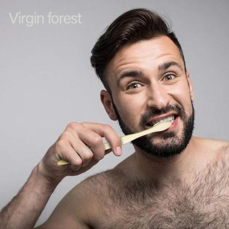 ヴィーガンフォレスト バンブー 歯ブラシ 大人用 木炭 ソフト 10本入り Virgin Forest Natural Bamboo Charcoal Toothbrushe｜speedbody｜08