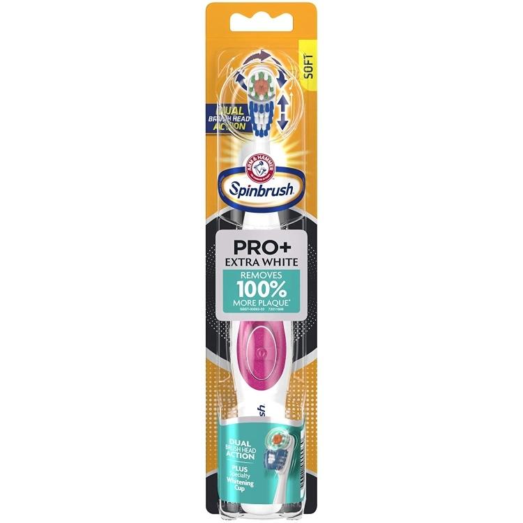 アーム&ハンマー 大人用 電動歯ブラシ ソフト ARM & HAMMER Spinbrush PROplus Extra White｜speedbody｜02