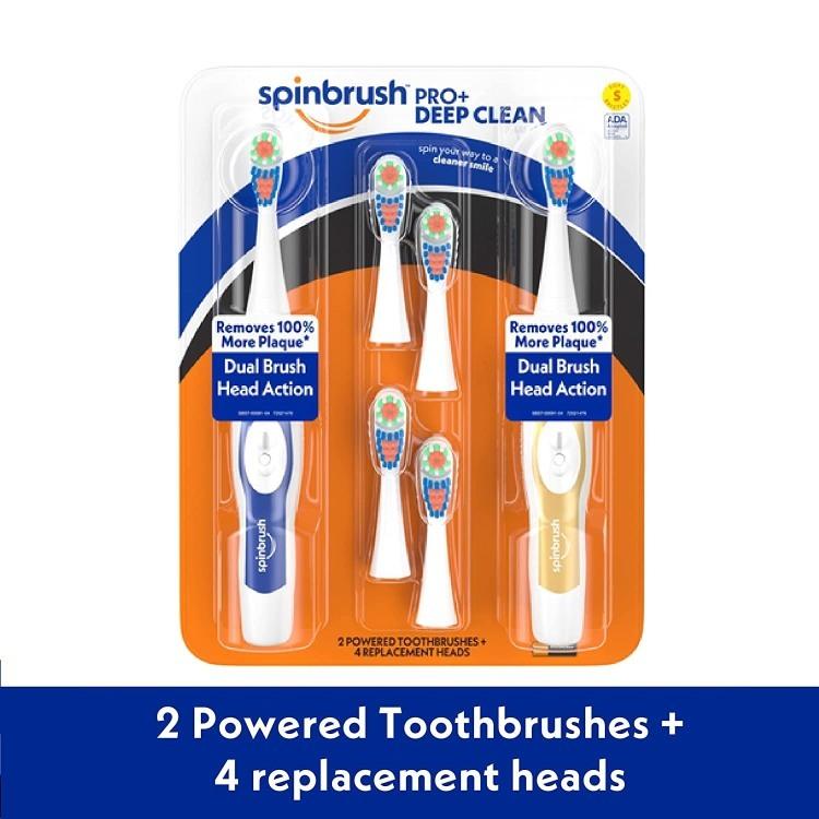 アーム&ハンマー PRO クリーン 大人用 電動歯ブラシ ソフト ARM & HAMMER Spinbrush PRO Clean Soft Family Pack｜speedbody｜02