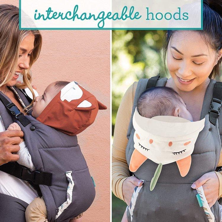 インファンティーノ カドルアップ キャリア フォックス\u0026ユニコーン フード 抱っこ紐 Infantino CUDDLE UP FOX CARRIER AND UNICORN HOODの画像