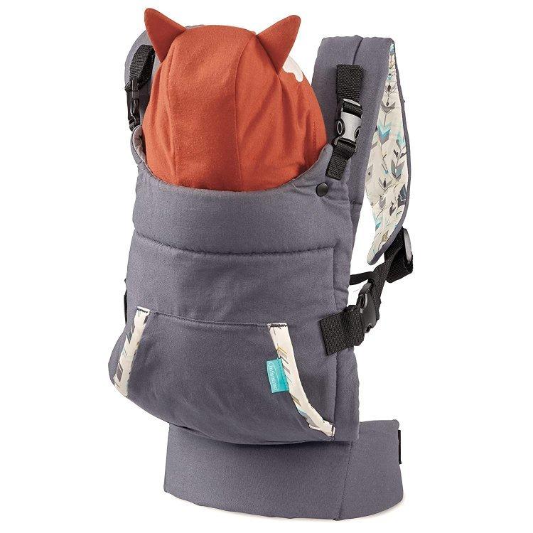 インファンティーノ カドルアップ キャリア フォックス\u0026ユニコーン フード 抱っこ紐 Infantino CUDDLE UP FOX CARRIER AND UNICORN HOODの画像