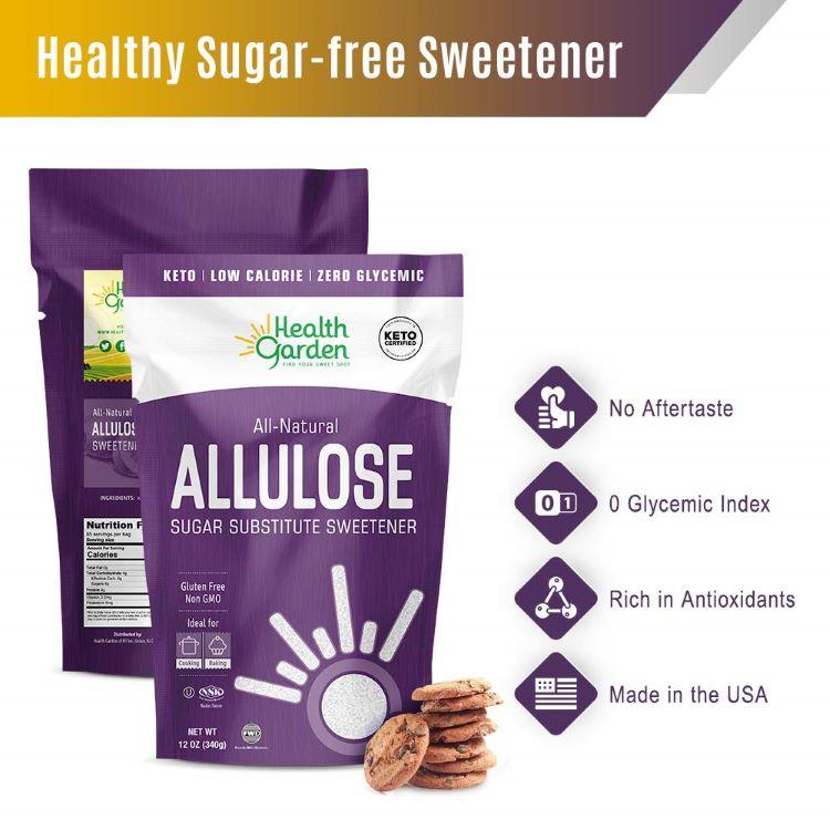 ヘルスガーデン 粉末アルロース 397g (14 OZ) Health Garden Allulose Sweetener 天然甘味料 スイートナー パウダー 希少糖 プシコース｜speedbody｜05