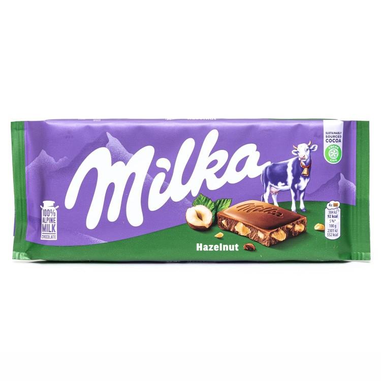 ミルカ ヘーゼルナッツチョコレート 100g Milka Hazelnuts Chocolate