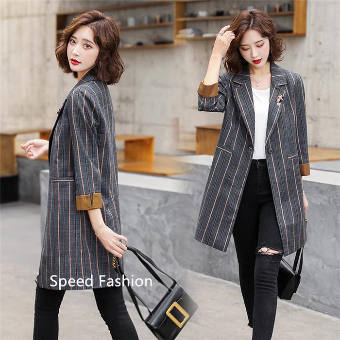 国内発送 通勤 オフィス 上着 長袖 コート アウター ストライプジャケット スーツ ジャケット レディース テーラードジャケット カジュアル 21sf 上品 大きいサイズ ケープ ポンチョ マント サイズ L Baskincoffee Vicom Corp Com