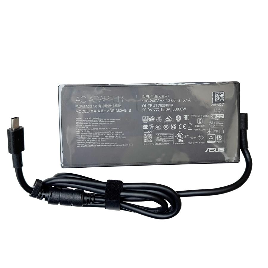 純正 ASUS TUF Gaming F16 380W ACアダプター ASUS（エイスース） 純正 ASUS TUF Gaming F16 FX608LM FX608JMR