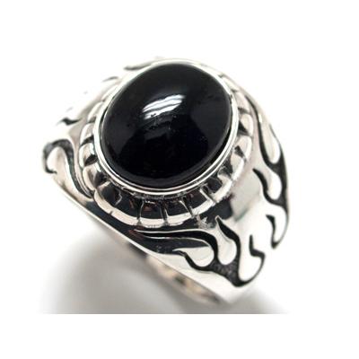 公式半額 シルバー925 メンズ リング アクセサリー シンプル かっこいい おもしろ オニキス トライバル シルバーリング 19号 Rm0ox 19x セール Sale Superavila Com