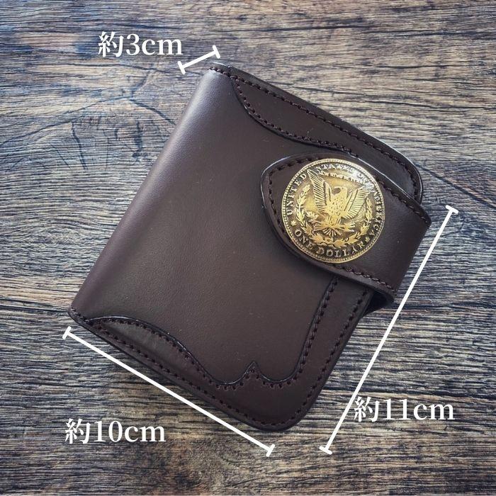 バイカーズウォレット ハーフ メンズ レザー 二つ折り財布 楽天市場】二つ折り財布/送料無料/栃木レザー ハーフサイズ ライダース