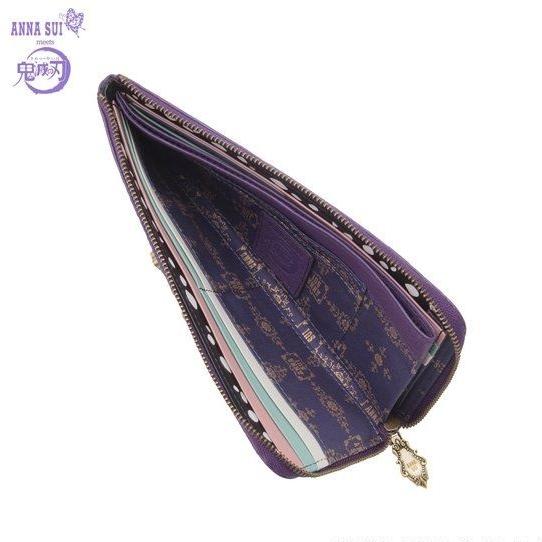 鬼滅の刃×ANNA SUIアナスイコラボ　 長財布　胡蝶しのぶ ANNA SUI - アナスイ 長財布 パープル 鬼滅の刃 胡蝶しのぶ ANNA