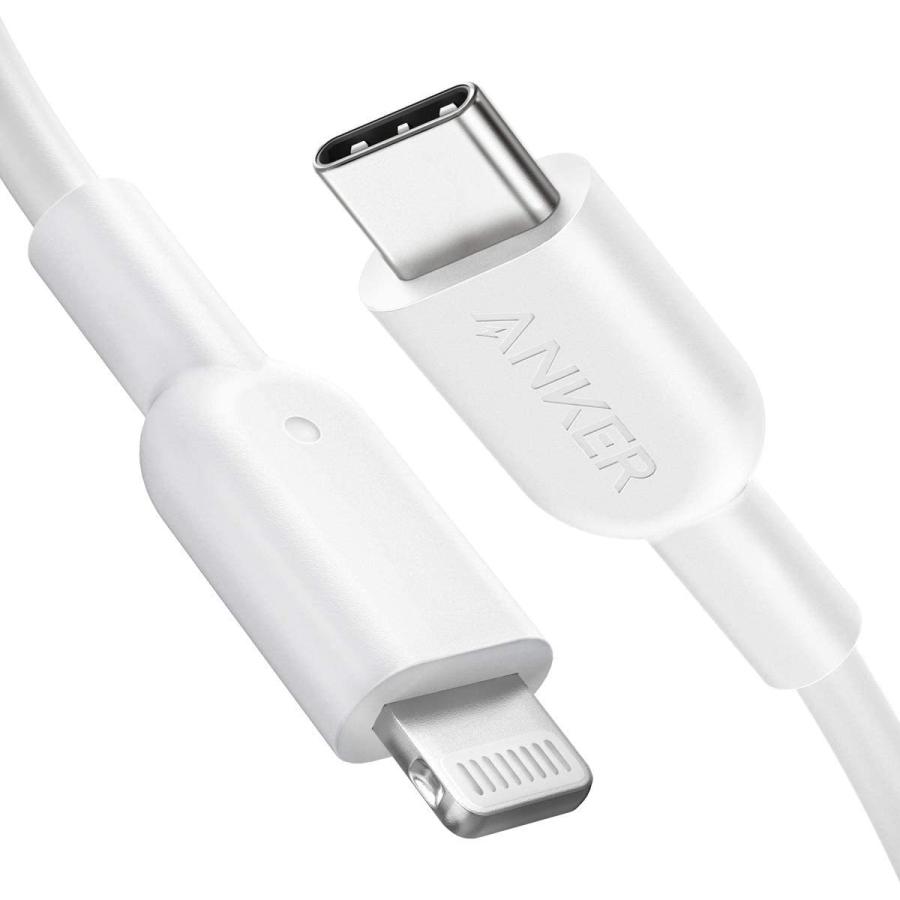 【新品】1週間以内発送 Anker PowerLine II USB-C & ライトニングケーブル MFi認証 PD対応 急速充電 iPhone 12 / 12 Pro / 11 / SE(第2世代)  1.8m ホワイト｜speedwagon