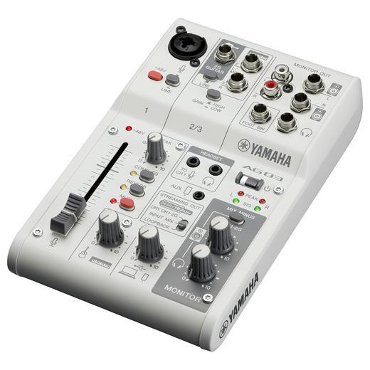 【新品】１週間以内発送 YAMAHA ヤマハ AG03MK2W 3チャンネル ライブストリーミングミキサー ホワイト