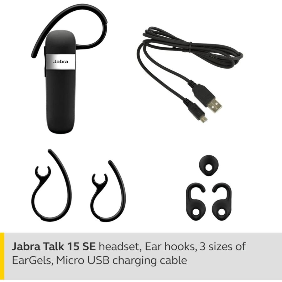 【新品】1週間以内発送 Jabra Talk 15 SE ヘッドセット 片耳 HD通話 Bluetooth5.0 2台同時接続 音楽 GPSガイド [国内正規品]｜speedwagon｜02