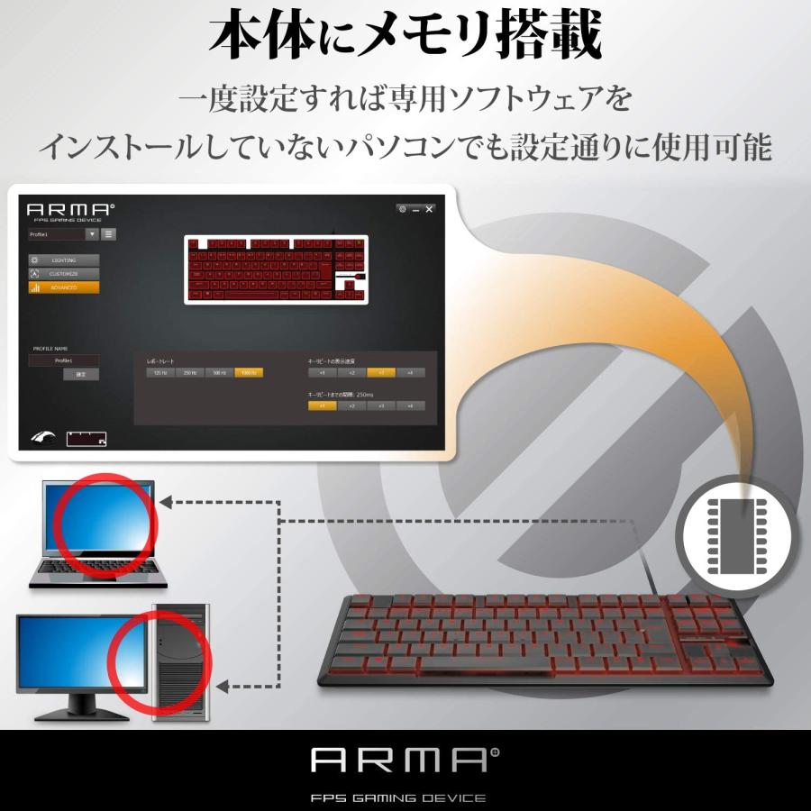 ELECOM（エレコム） 【新品】1週間以内発送 ゲーミングキーボード