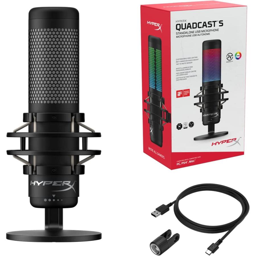 HyperX 【新品】1週間以内発送 QuadCast S スタンドアロンマイク RGB