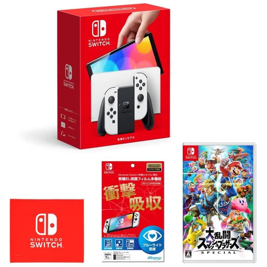 【24時間以内発送】 Nintendo Switch 有機ELモデル おまけ付き Nintendo Switch（有機ELモデル） Joy-Con(L)/(R) ホワイト HEG