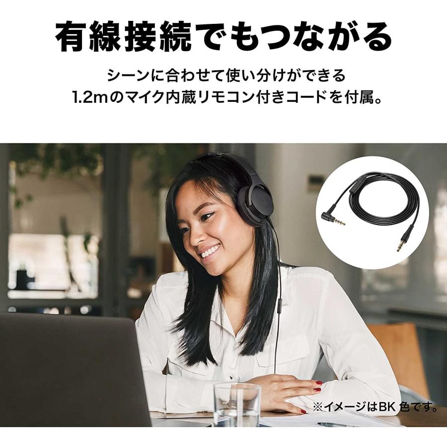 【新品】1週間以内発送 オーディオテクニカ ワイヤレスヘッドホン 最大60時間再生 急速充電 低遅延モード マルチポイント対応 ATH-S220BT BRD ブラックレッド