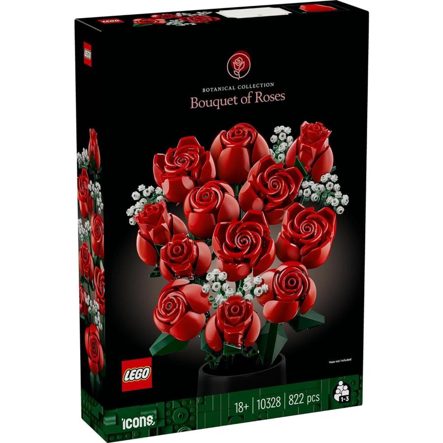 【新品】【同梱不可】5日以内発送 レゴ(LEGO) アイコン バラのブーケ バラ 10328 造花 インテリア おもちゃ 玩具 プレゼント ギフト ブロック_1