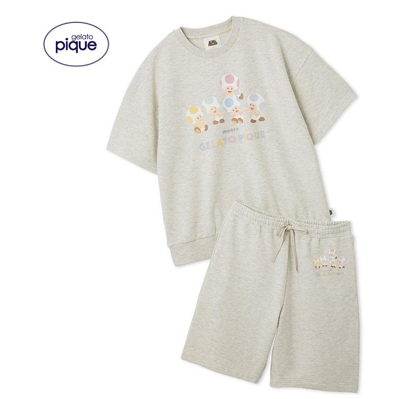 gelato pique（ジェラートピケ） 【新品】【即納】GRY キノピオ【M