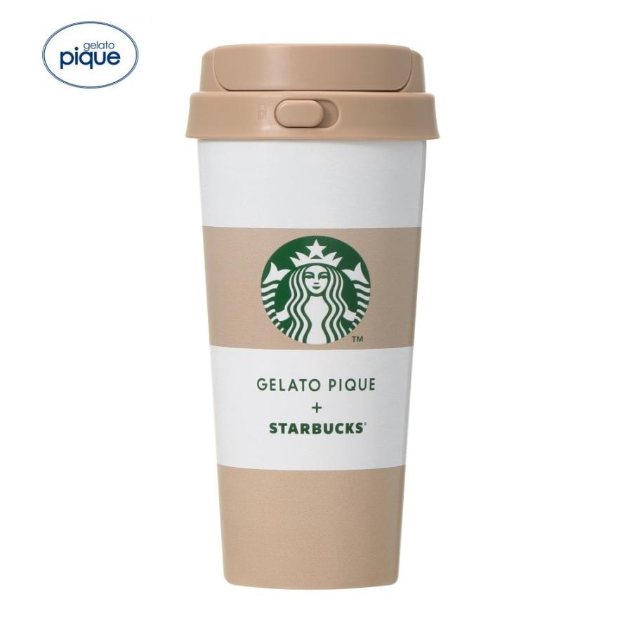 【新品】１週間以内発送【モカベージュ】gelato pique STARBUCKS　ボーダーステンレスTOGOボトル モカベージュ 473ml ジェラートピケ スターバックス gelato pique（ジェラートピケ） 【新品】1週間以内発送【モカベージュ