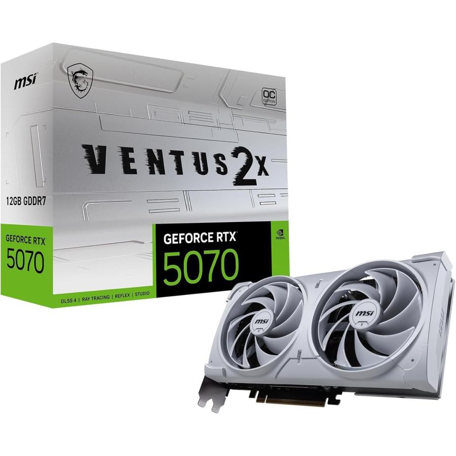 新品】【即納】【代引き不可】 MSI GeForce RTX 5070 12G VENTUS 2X OC