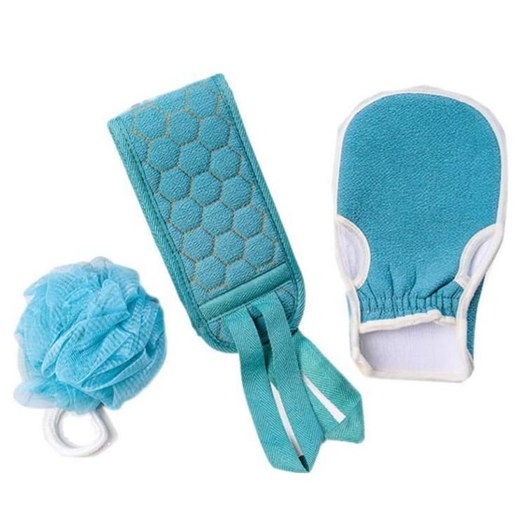 バスグッズ ３点セット泡立てネット ボディ用  スポンジ タオル 垢すり 手袋 シャワー ボディ用 背中 柔軟 速乾 お風呂グッズ ディープクリーニング 角質除去 |  | 12