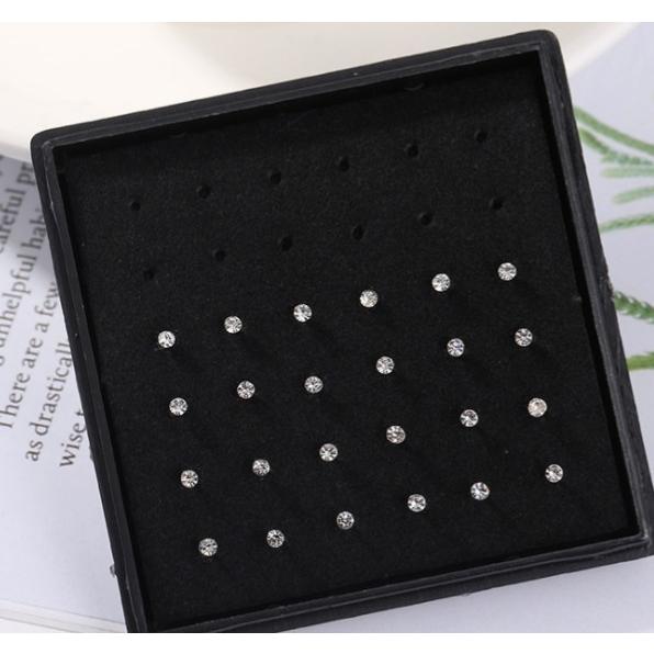 鼻ピアス 鼻ピ ボディピアス 24個セット ユニセックス ステンレス