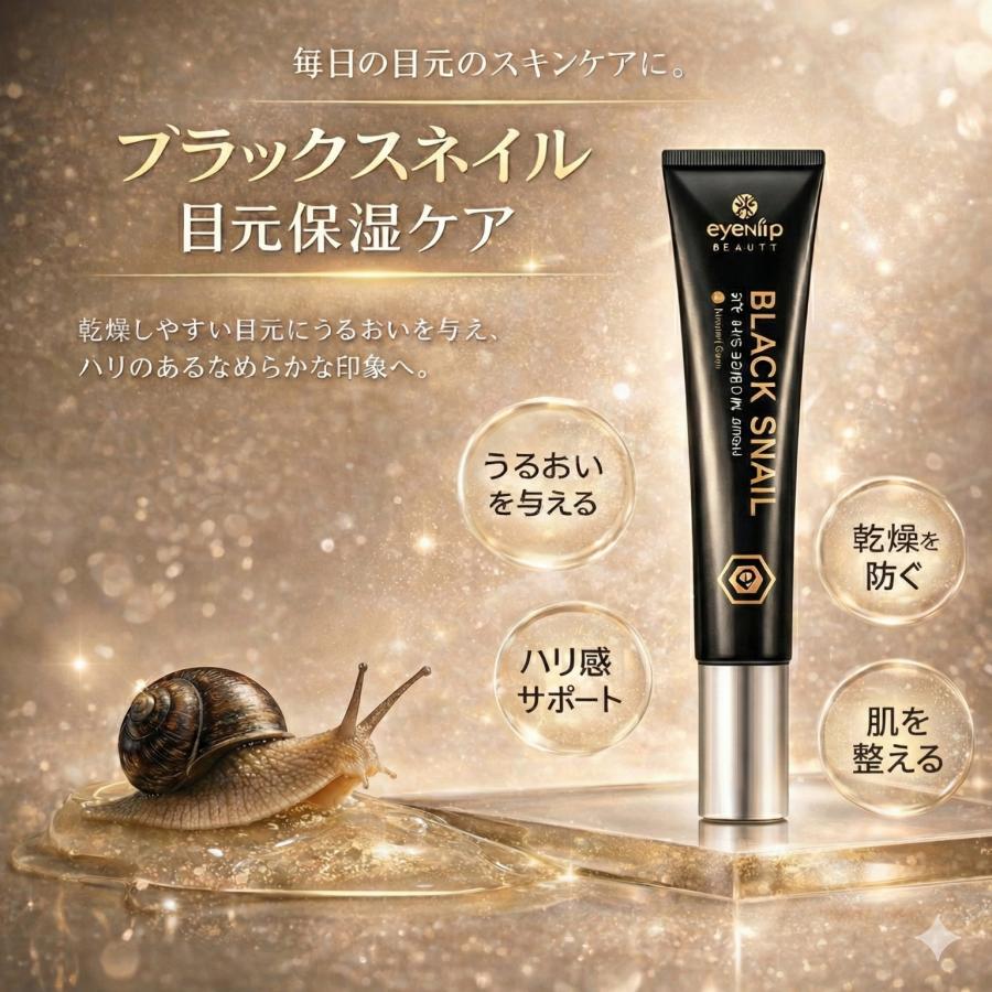 【送料無料】eyeNlip ブラックスネイル アイセラム 目元保湿ケア ローラータイプ 韓国コスメ 国内発送 送料無料 | eyeNlip | 01