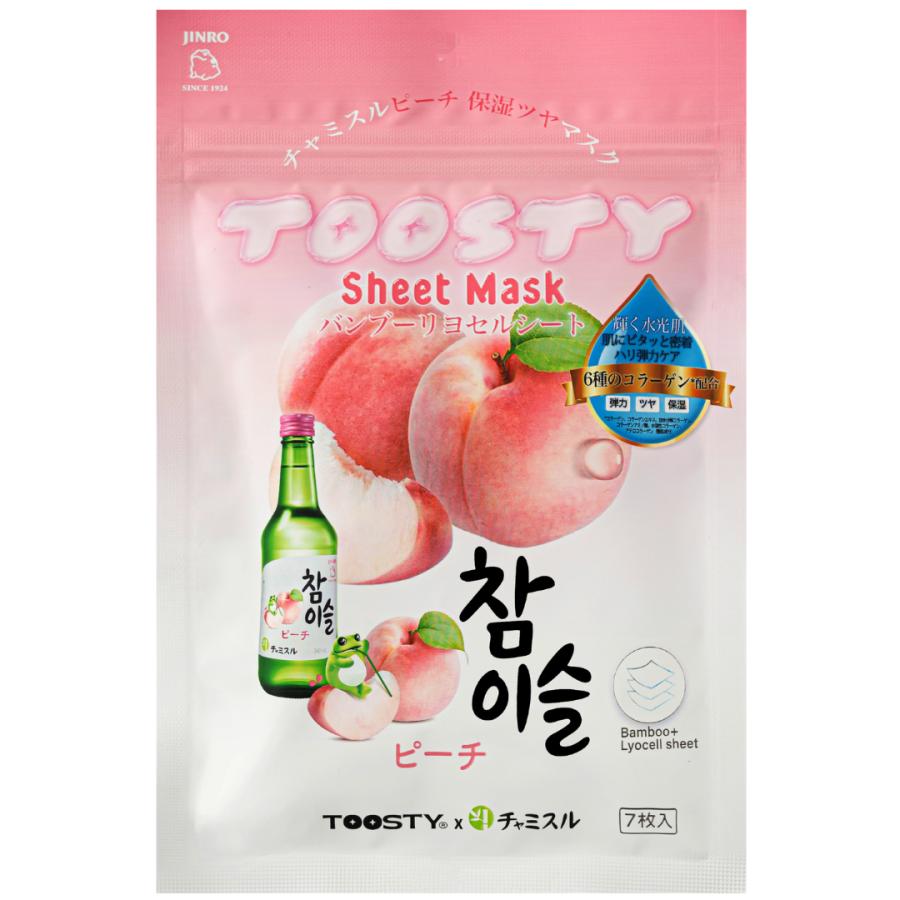 【日本公式】TOOSTY X チャミスル シートマスク ピーチ チャミスル 韓国コスメ ピーチエキス 保湿マスク ツヤ肌 コラーゲンマスク |  | 07