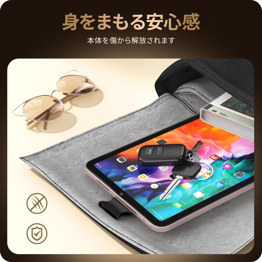NIMASO ガラスフィルム iPad mini6 用 iPad mini (第6世代) 用 衝撃吸収 強化 ガラス 保護フィルム ガイド枠付き NT｜speranza-shop｜04