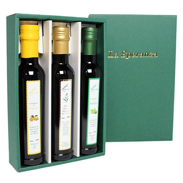 オリーブオイル　Le Rocche 250ml ノンフィルターとフレーバー2本セット 化粧箱入り