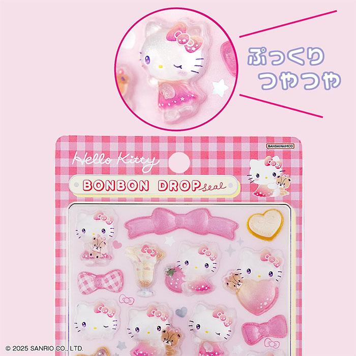 サンスター文具 ボンボンドロップシール サンリオ ハローキティ ピンク