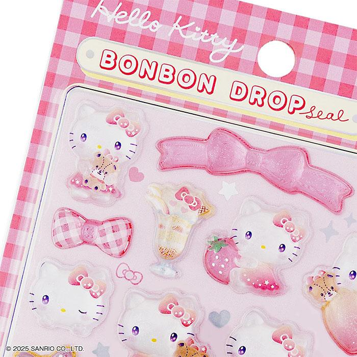 サンスター文具 ボンボンドロップシール サンリオ ハローキティ ピンク