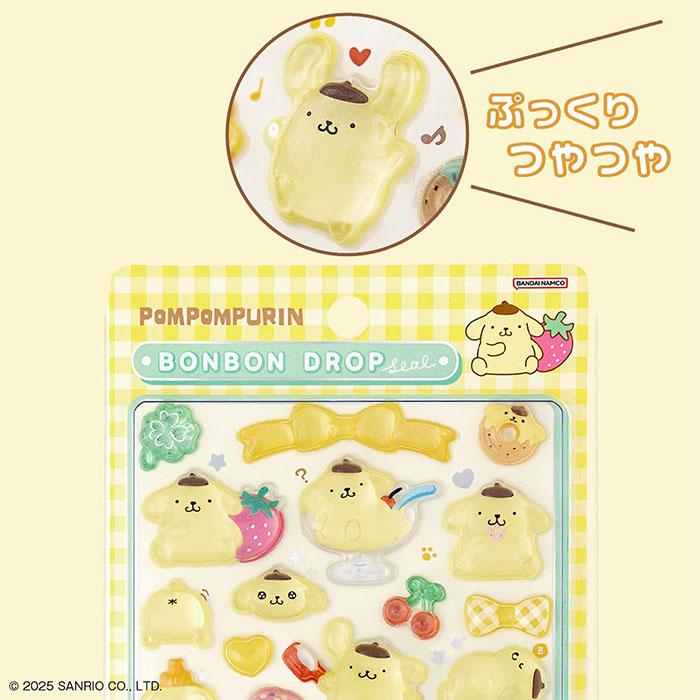 サンスター文具 ボンボンドロップシール サンリオ ポムポムプリン
