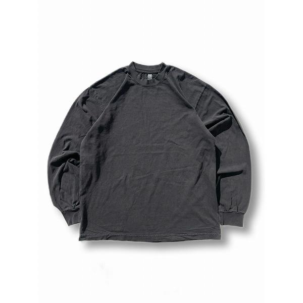 【LOS ANGELS APPAREL(ロサンゼルスアパレル)】6.5OZ GARMENT DYE L/S T-SHIRT (ガーメントダイ 長袖Tシャツ) Vintage Black｜sperm-sendai｜02