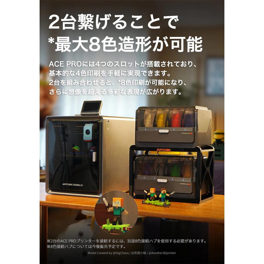Anycubic ACE Pro ( Kobra S1用)3dプリンター 8色 Anycubic ACE Pro ( Kobra S1用)3dプリンター 8色 Anycubic