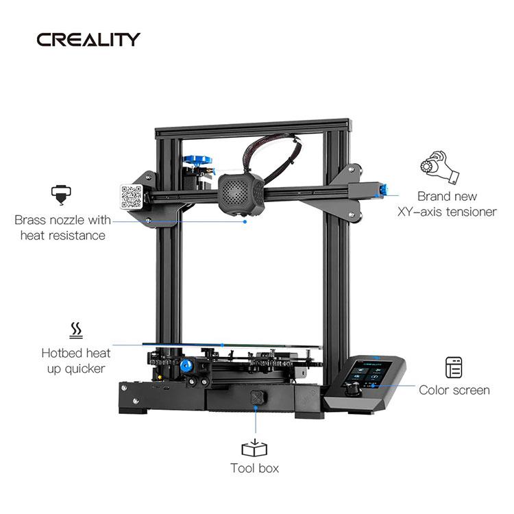 3Dプリンター 本体 家庭用 金属 Creality FFF方式『Ender-3 V2