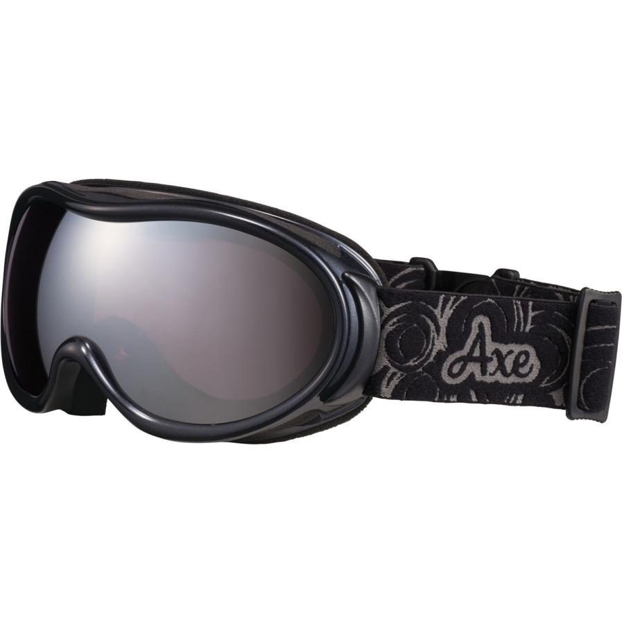 アックス AXE スキー ゴーグル AX595-WMD レディース ダブルレンズ くもり止め加工 メガネ対応 ヘルメット対応 紫外線 スノーボード スノボ ウィンタースポーツ 雪山  AX595WMD BK AXE（アックス） ゴーグル AX595-WMD レディース ダブルレンズ くもり