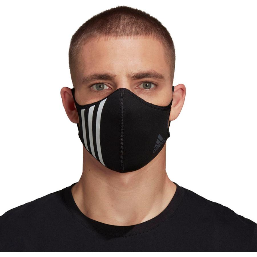 adidas アディダス フェイスカバー FACE COVER 3枚セット マスク ウイルス対策 防風 ロゴ入り ワンポイント ロゴ ますく ZH010 HF7045｜spg-sports｜04