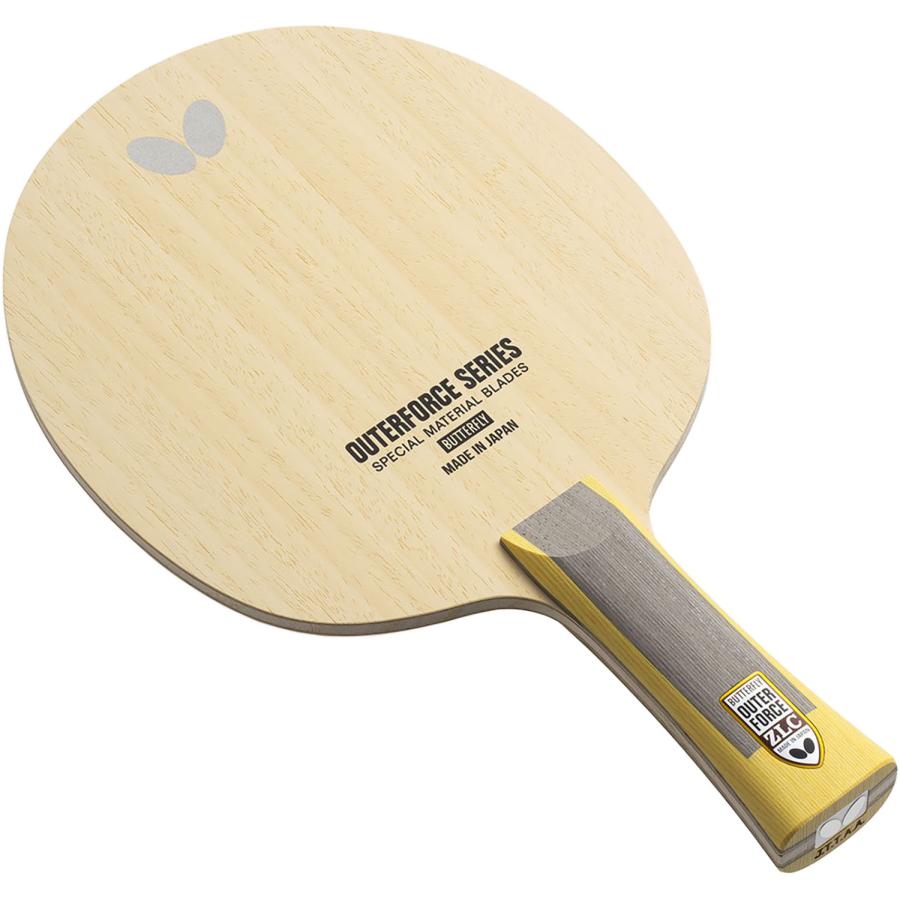 バタフライ Butterfly 卓球 アウターフォース ZLC-FL メンズ レディース ラケット シェーク 攻撃型 フレア 中級者 クラブ 部活 練習 トレーニング 高反発 強打 安定性  37361 バタフライ（Butterfly） アウターフォース ZLC-FL メンズ レディース