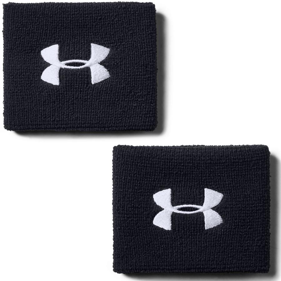 UNDER　ARMOUR アンダーアーマー UA パフォーマンス リストバンド メンズ 2枚セット ロゴ入り 汗吸収 高機能 速乾性 刺繍ロゴ トレーニング 吸汗速乾 部活 ダン｜spg-sports｜02