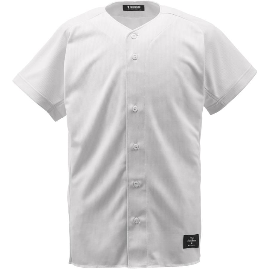 DESCENTE 白半袖シャツ DESCENTE（デサント） フルオープンシャツ STD83TA SWHT : SPG
