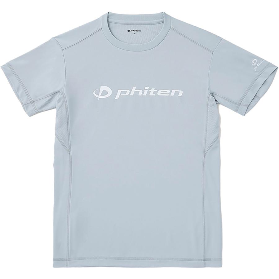 Phiten（ファイテン） Phiten RAKUシャツ 半袖 ライトグレー/ホワイト