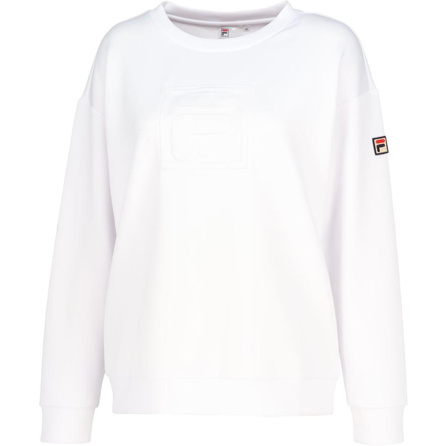 FILA EL0021 ホワイト 薄手長袖トレーナーLサイズ FILA（フィラ） トレーナー レディース ウィメンズ 女性 大人