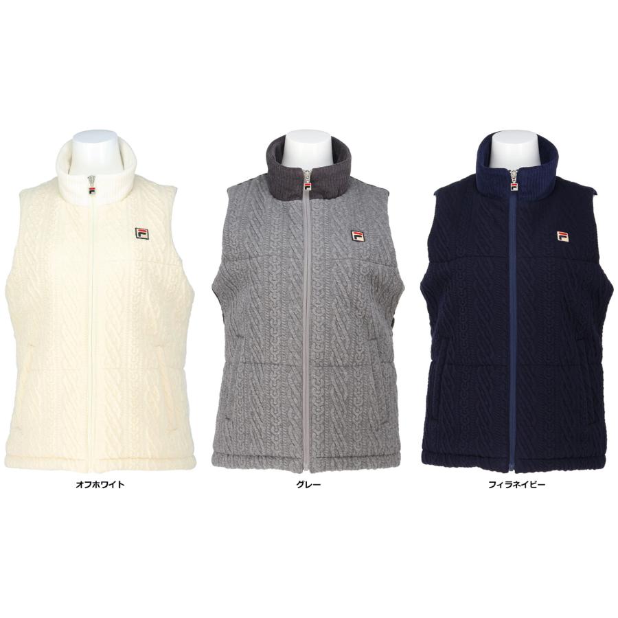 フィラ テニス ウェア 中綿ベストキルトベスト FILA（フィラ） ベスト レディース ウェア テニスウェア モーデュロイ