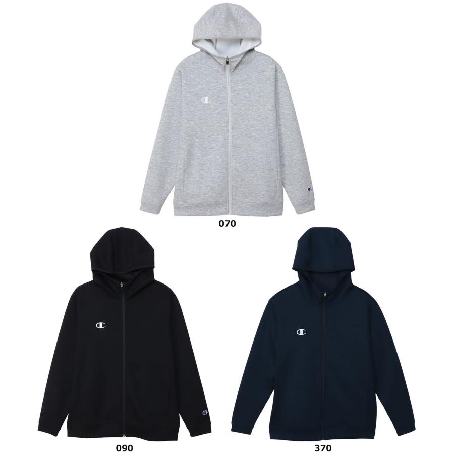 チャンピオン Champion ZIP HOODED JACKET メンズ レディース パーカー フーディー ジャケット フルジップ 保温 トレーニング ストレッチ素材 C3-BS110  C3BS110 Champion チャンピオン ZIP HOODED JACKET メンズ レディース パーカー