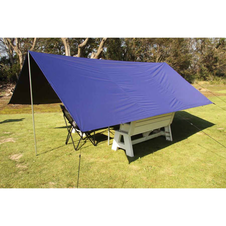 ダンロップテント DUNLOP アウトドア サマーシールド 遮光タープ 415cm×380cm テント用品 キャンプ 遮熱 防水 50Dポリエステル 耐水圧2000mm 遮光効果 熱中症対策 BBQ  OGD100 NV DUNLOP（ダンロップ） ダンロップテント サマーシールド 遮光タープ