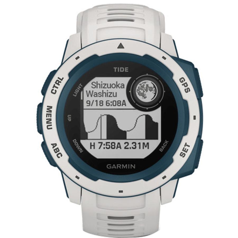 GARMIN ガーミン GPSアウトドアウォッチ　Instinct　Tide　White／Blue【日本正規品】 01002064A2｜spg-sports｜04