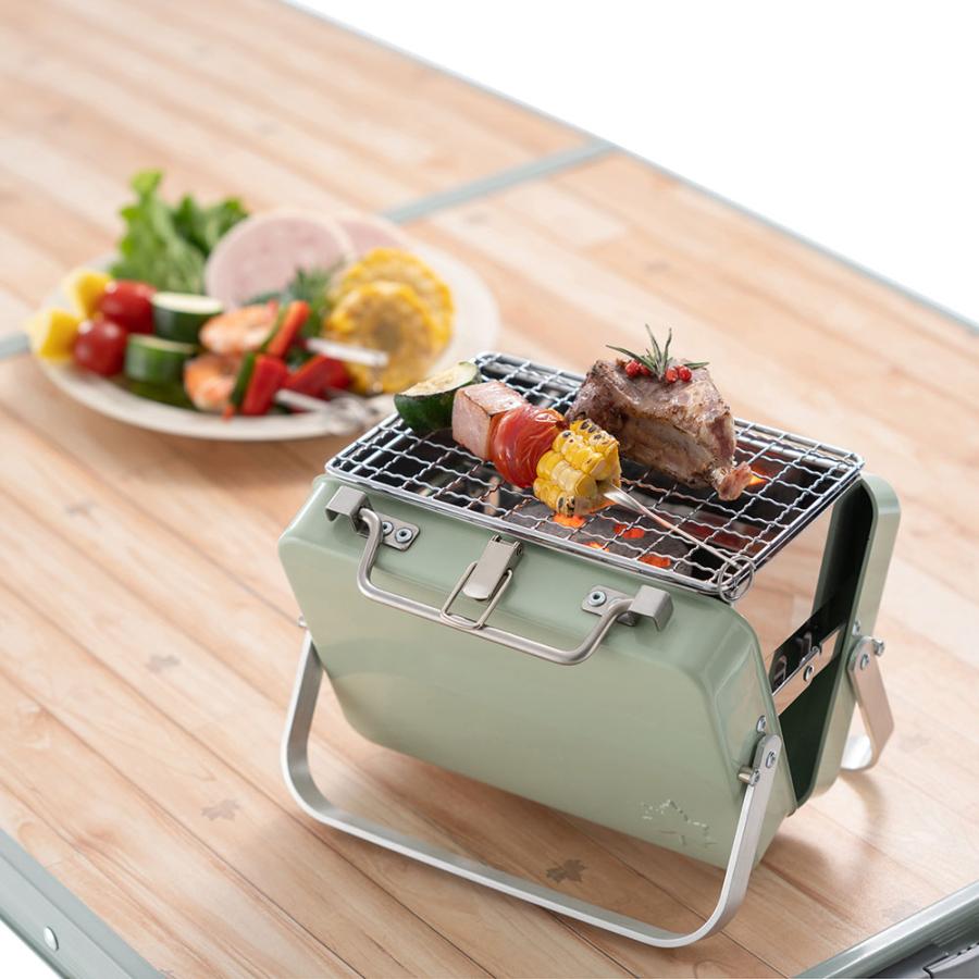 ロゴス LOGOS グリルアタッシュmini コンロ グリル 卓上 小型 組立簡単 調理 クッキング キャンプ レジャー BBQ バーベキュー 晩酌 ホームパーティー 81060970｜spg-sports｜04