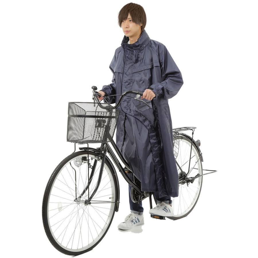 丸十 MARUJU 防水サイクルベンチレインコート 自転車対応 雨具 レイン 