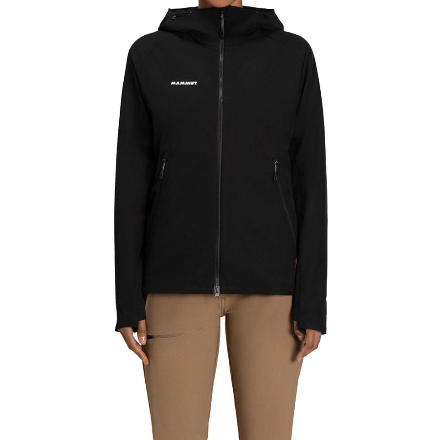 マムート MAMMUT アウトドア マクン 2.0 ソフトシェル フーデッド ジャケット アジアンフィット レディース 女性 ウィメンズ 上着 アウター 登山 お出かけ 旅行 1011-00802  101100802 0001 MAMMUT（マムート） マクン 2.0 ソフトシェル フーデッド ジャケット